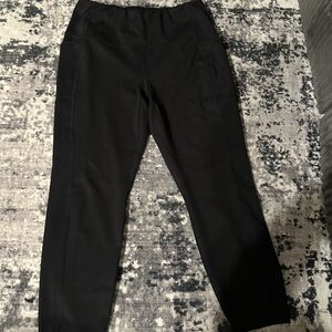 RBX Black Athletic Leggings with Logo